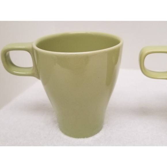 IKEA FARGRIK 2 mugs lime green Designs and Quality Ikea of Sweden micro/dishwash - Picture 2 of 7